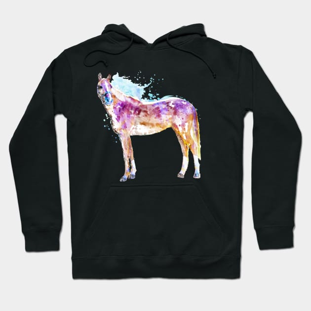 Horse Looking Left Hoodie by Marian Voicu